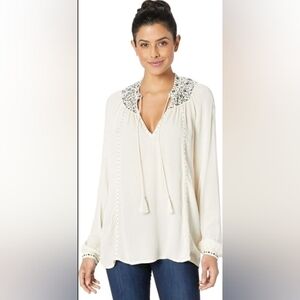 🔴Lucky Brand Long Sleeve Peasant Top